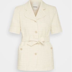 Sandro Truman Belted Jacket Size 34